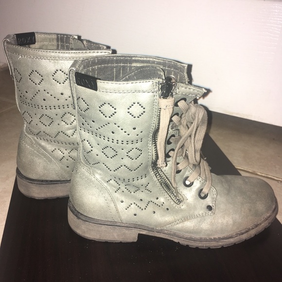 Gunmetal combat boots - Picture 2 of 7